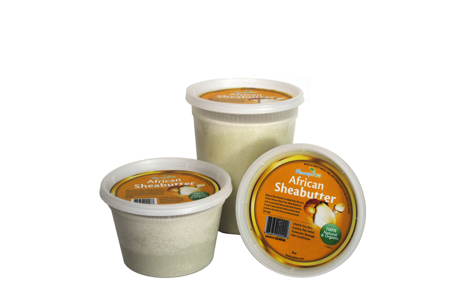 Raw African Shea Butter - Ivory, 100% Pure & Raw 16oz - For Dry Skin, and all Skin Type.
